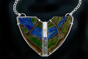 The Four Elements of Nature Shield Necklace