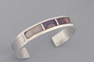 Bracelet with Agate Inlay