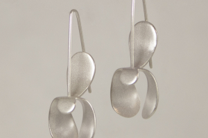 "Orchid" Earrings - Sterling Silver Version