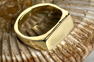 Hand-wrought 18K Yellow Gold Wedding Band - Commissioned
